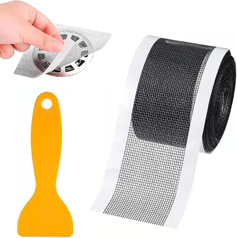 Dusch-Abflusssieb 7 cm x 10 m – Einweg-Haarfänger für Bad und Küche