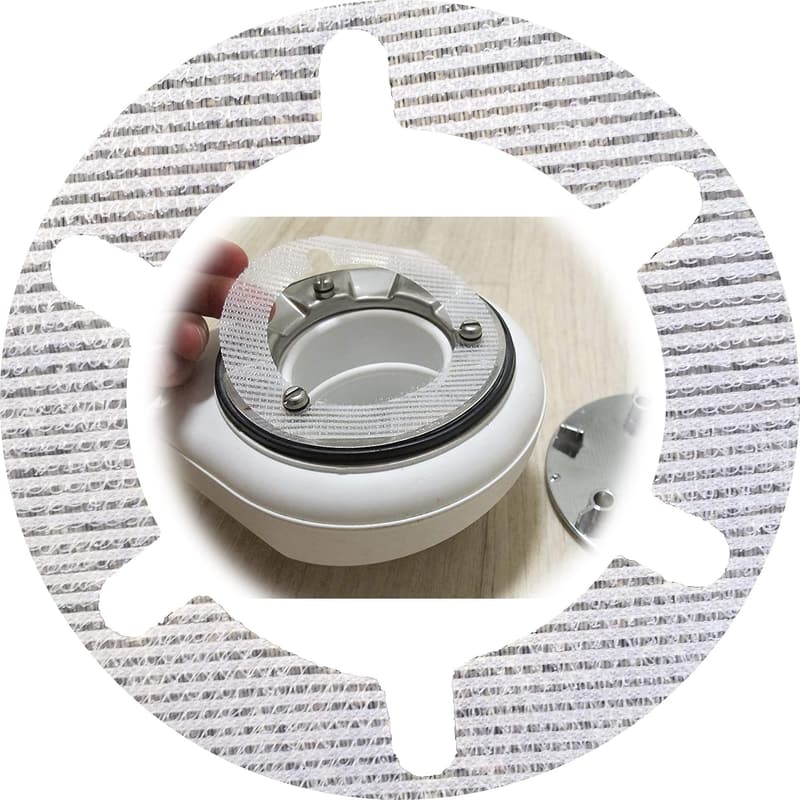 Haarfänger 10er-Set für Duschen | Durchmesser 11 cm | Passend für VIEGA & AlcaPLAST.