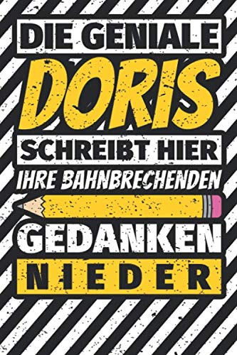 Liniertes Notizbuch mit lustigem Spruch für Doris