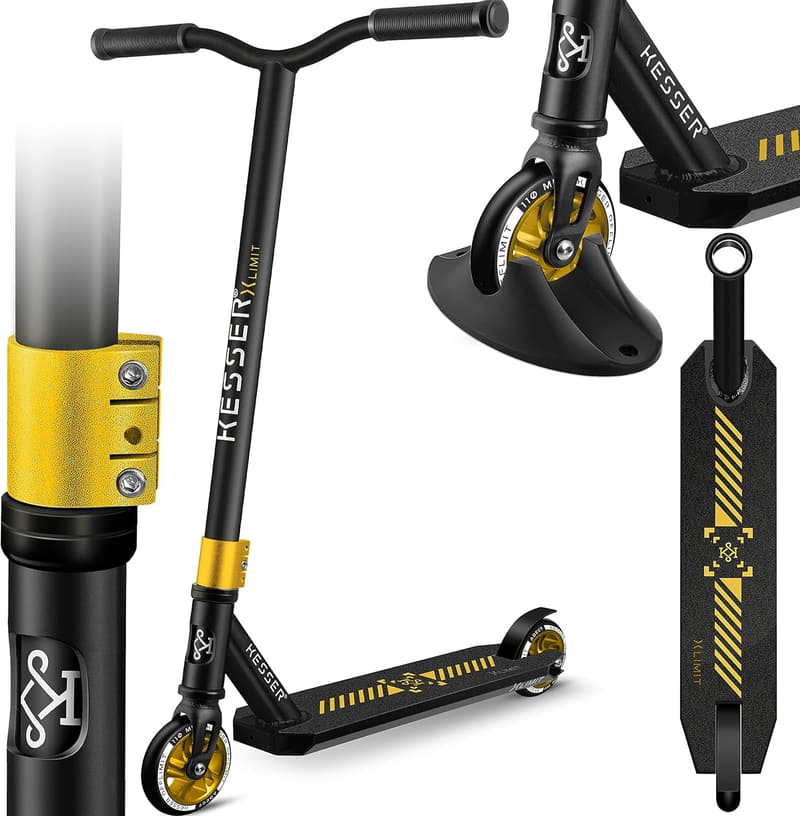 Stunt Scooter X-Limit-Pro mit 360° Lenkung und ABEC 9 Kugellagern
