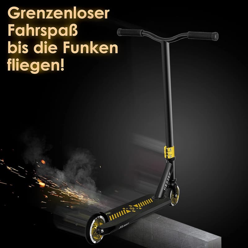 Stunt Scooter X-Limit-Pro mit 360° Lenkung und ABEC 9 Kugellagern