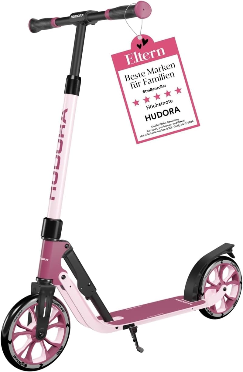 HUDORA BigWheel 205 - Höhenverstellbarer Aluminium-Roller bis 100kg