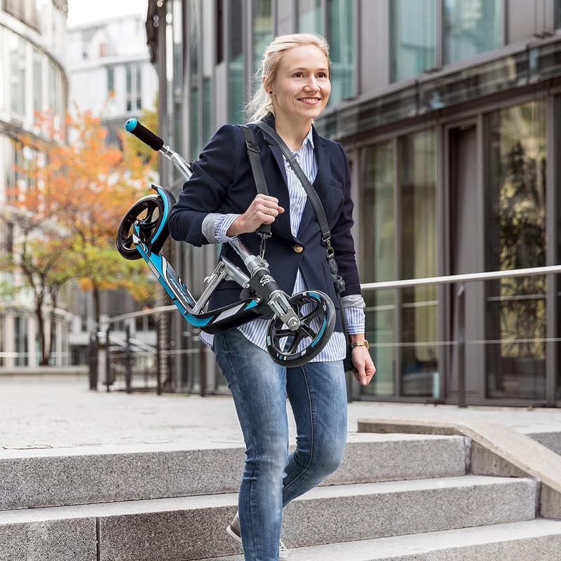 HUDORA BigWheel 205 - Höhenverstellbarer Aluminium-Scooter bis 100kg