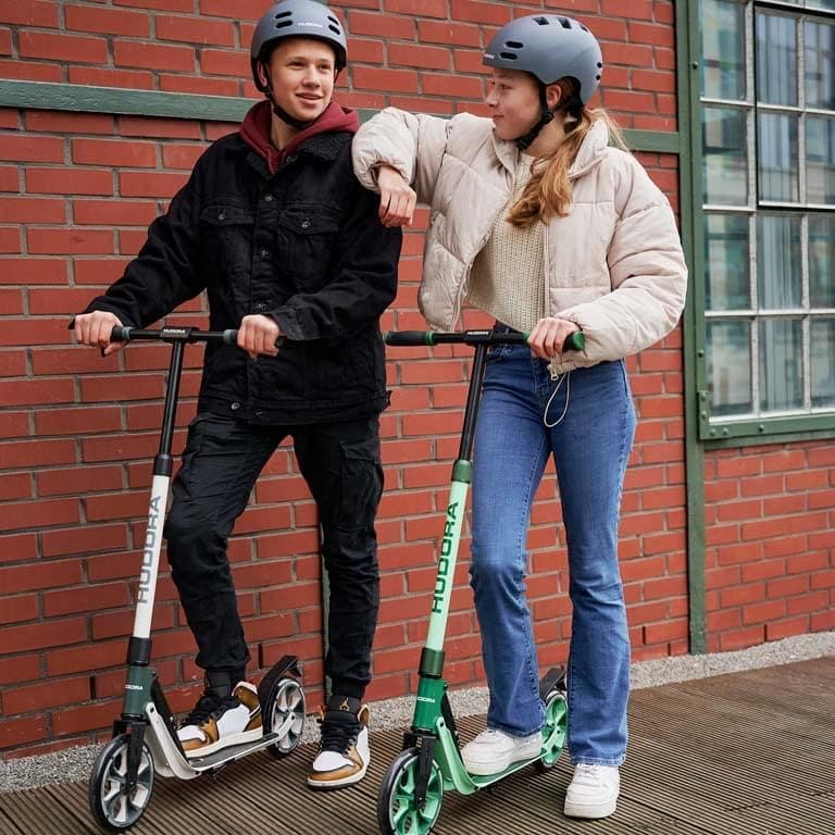 HUDORA BigWheel 205 Scooter - Höhenverstellbarer Aluminium-Roller bis 100 kg