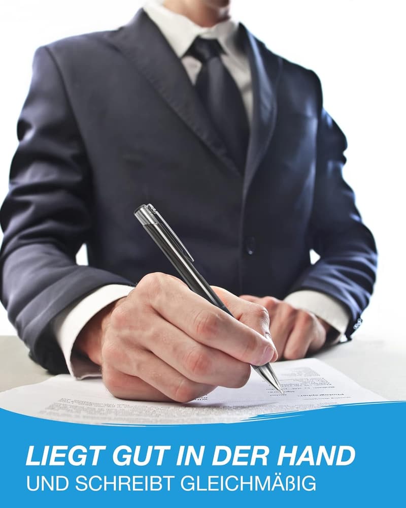 Personalisierte Metall-Kugelschreiber mit Gravur - 25er Set in 14 Farben