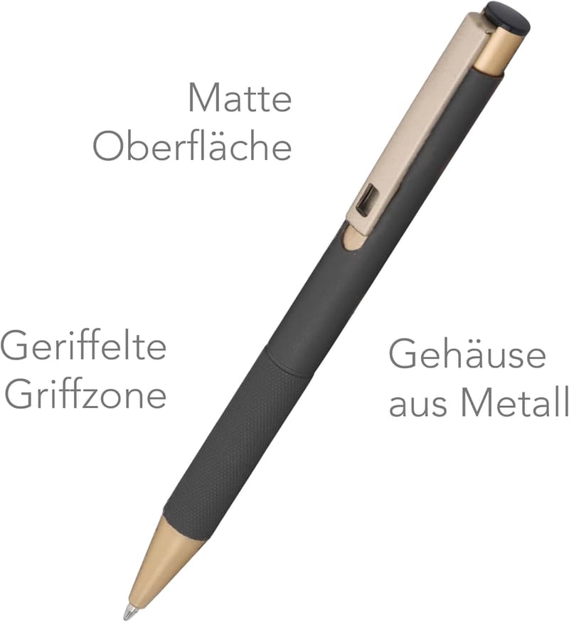 Personalisierbarer Metall Kugelschreiber in Geschenk-Box