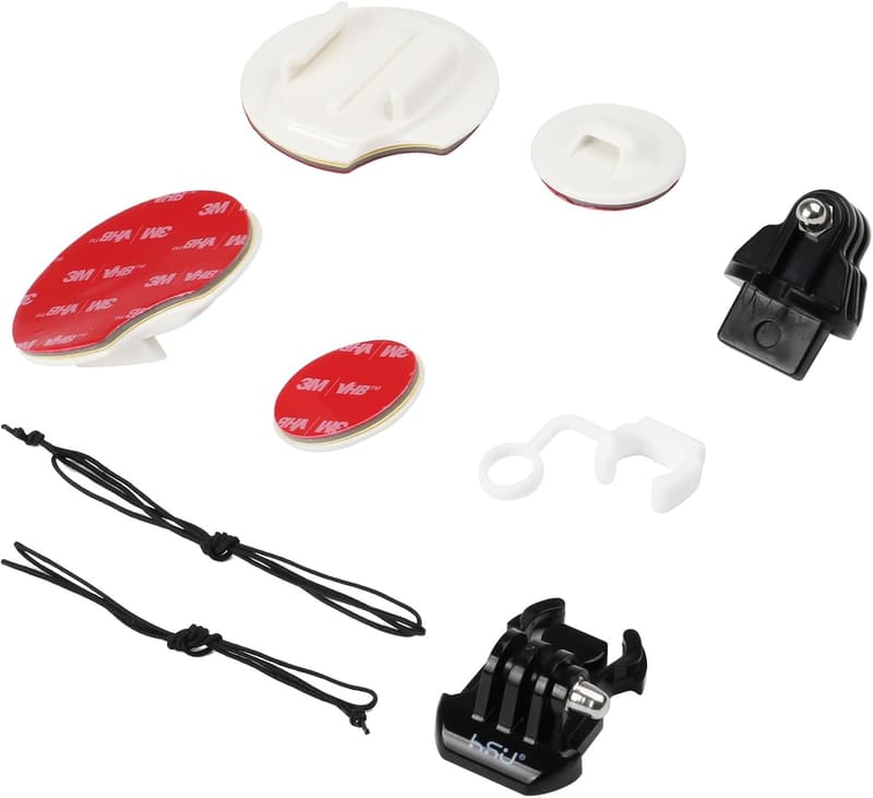HSU Surf Zubehör Kit für GoPro mit Klebehalterungen und Schnellverschluss
