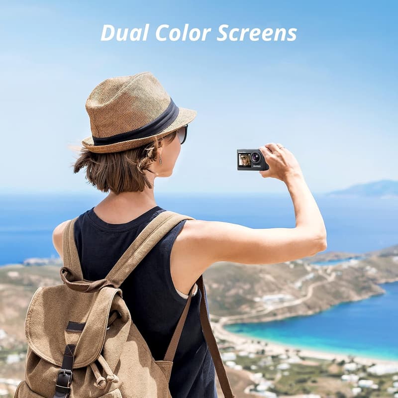 AKASO Brave 4 Pro Unterwasserkamera 4K mit EIS und 2 Akkus