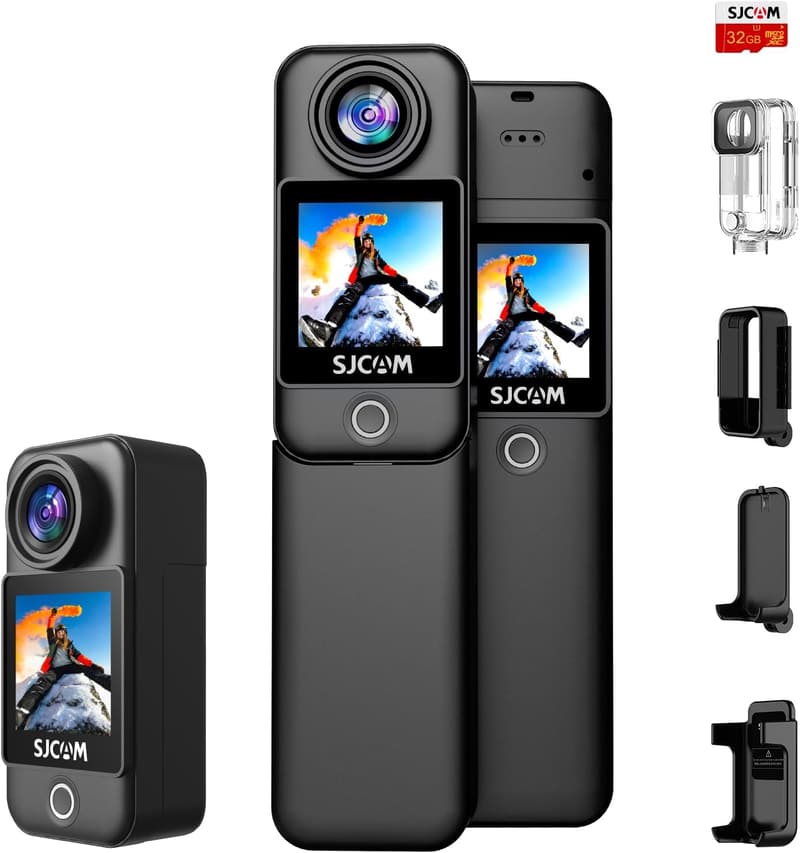 SJCAM C300 4K Actionkamera mit Dual Touchscreen und 30m Wasserdicht