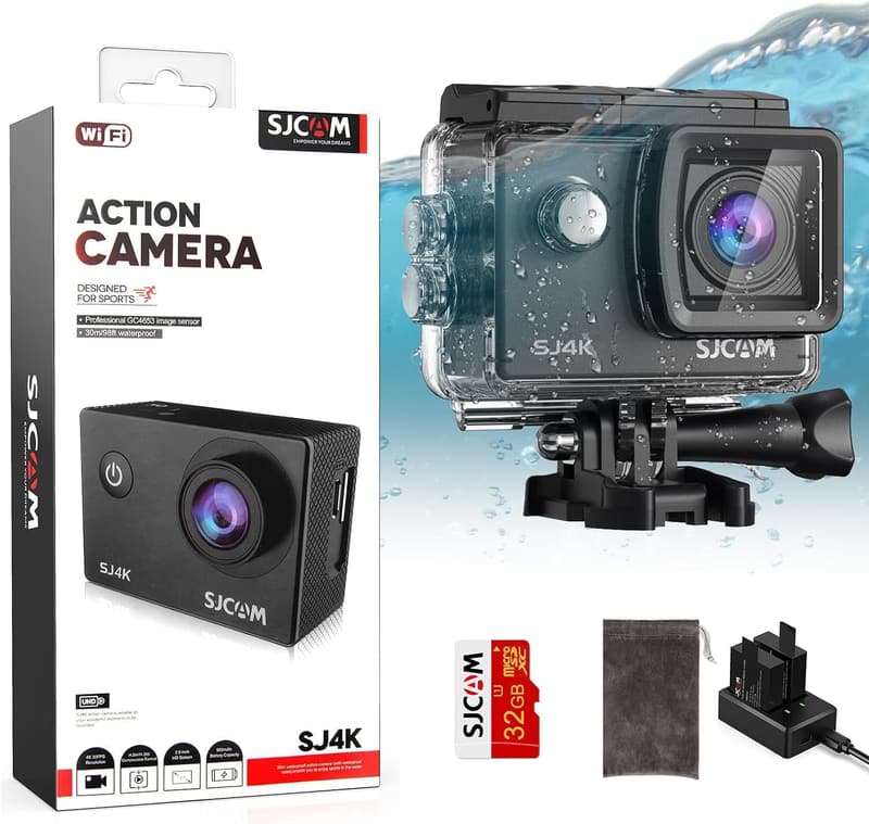 SJCAM SJ4000 4K Actioncam mit 40MP, WiFi und Bildstabilisierung