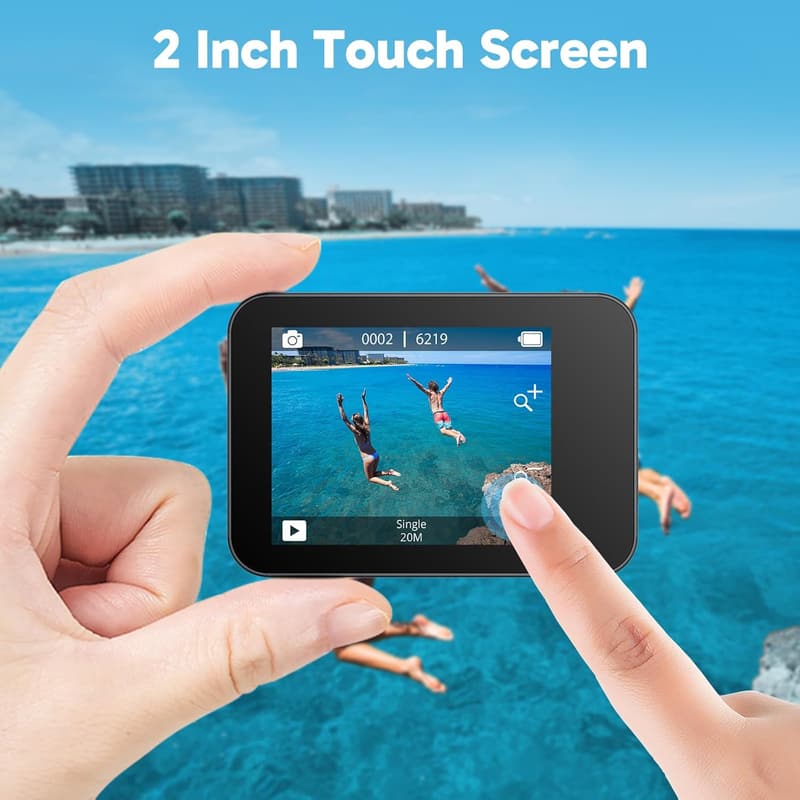 AKASO V50X 4K Action Cam mit EIS, 20MP, 40m wasserdicht, Touchscreen