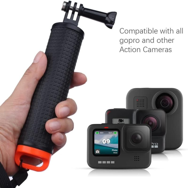 Wassersportzubehör: Schwimmgriff für GoPro Hero und Actionkameras
