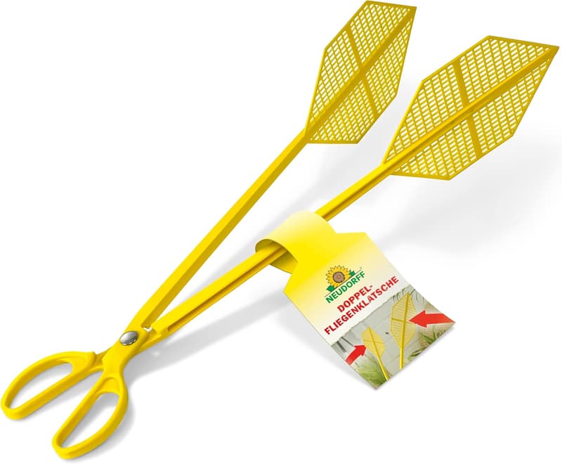 Innovative Doppelfliegenklatsche für einfaches Fangen – Gelb