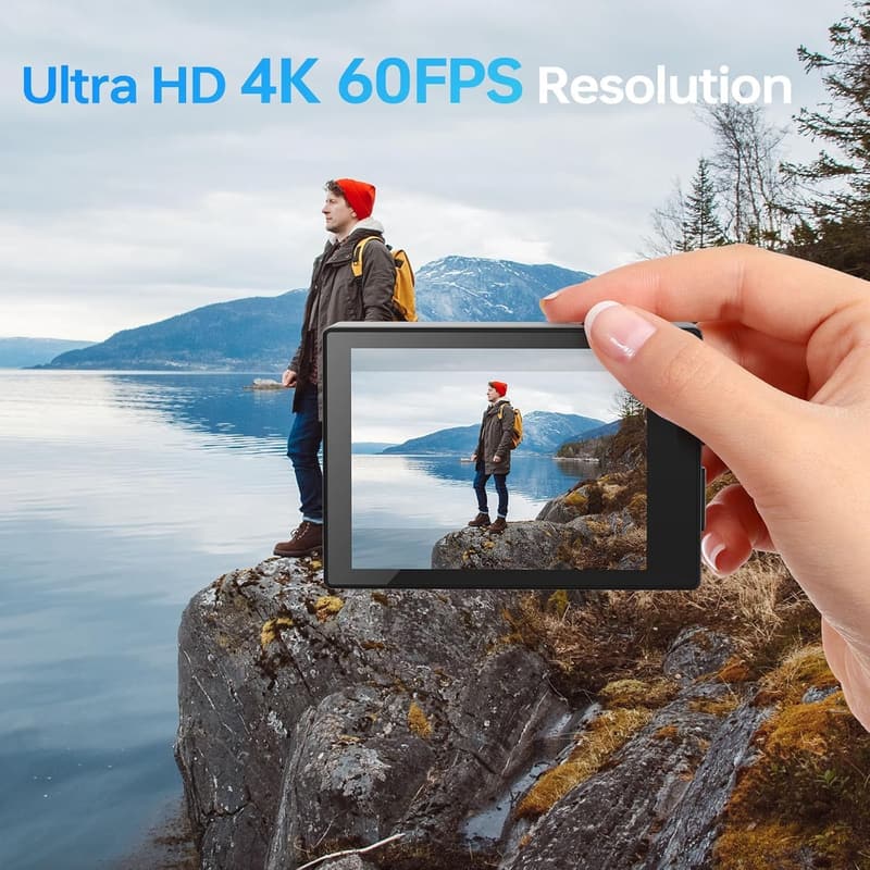 Hiicam Speed 20 4K Actioncam mit 40MP, WiFi & 40m wasserdicht