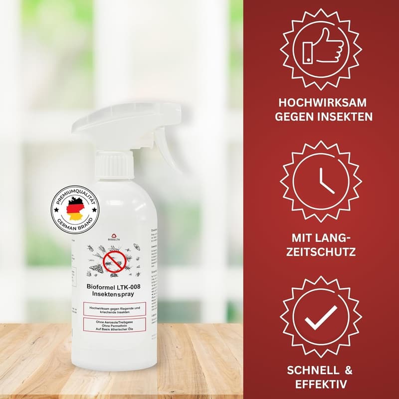 Insektenschutzspray mit Sofort- und Langzeitschutz (500 ml)