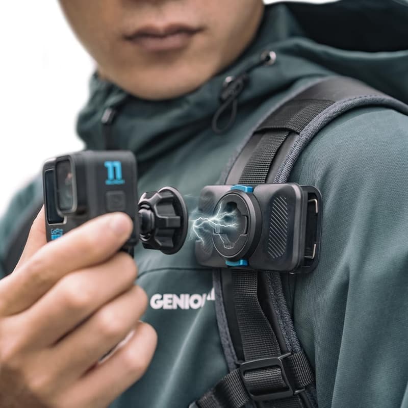 SUREWO Magnetische 360° Rucksack-Clip-Halterung für GoPro