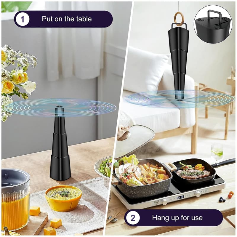 Tragbarer Fliegenventilator für Küche und Restaurant – 2er Set