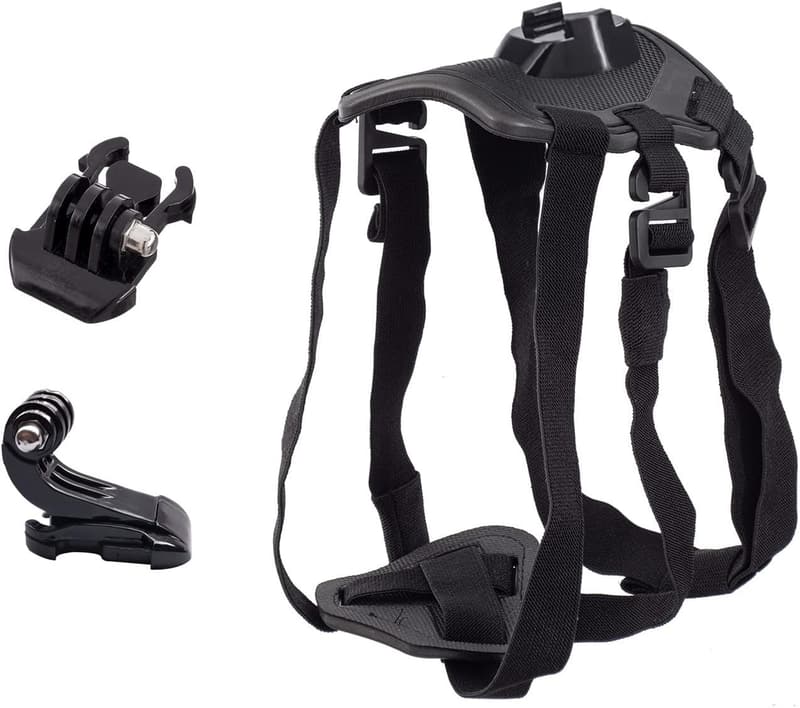 Verstellbares Hundegeschirr für GoPro – weich und passend für alle Hundegrößen