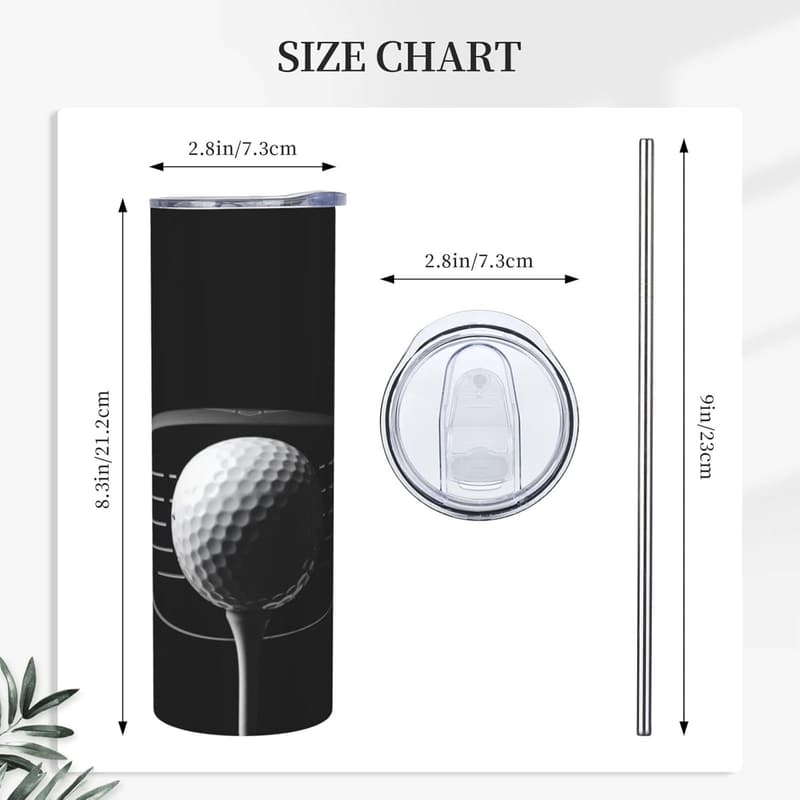 Isolierte Edelstahl-Wasserflasche für Golf-Fitness, 20 Unzen