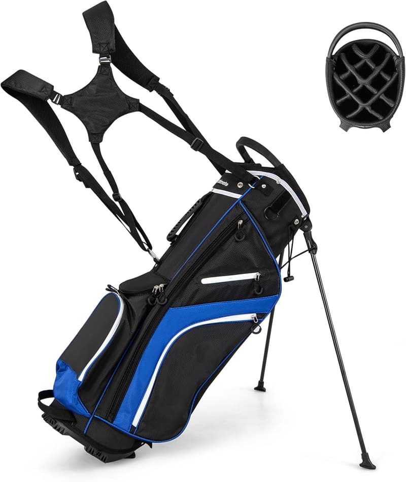 Leichte Golf Stand Bag mit 6/8/14 Fächern für Männer & Frauen