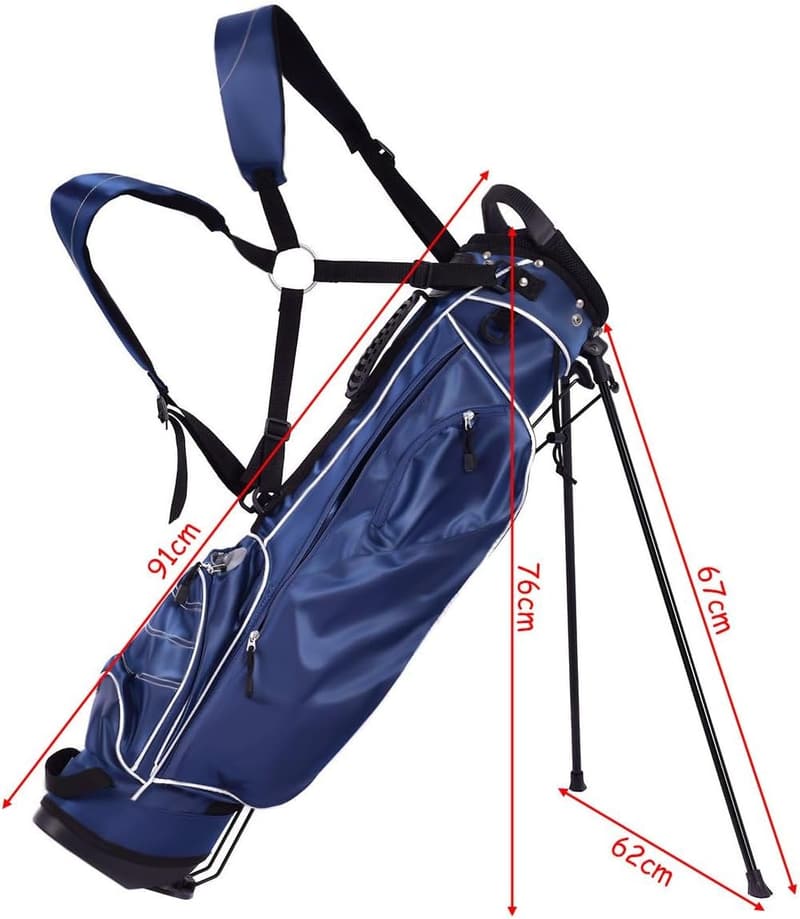 Leichte Golf Stand Bag für Damen & Herren mit 4-facher Unterteilung