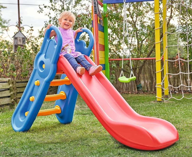 Fun-Slide Rutschbahn 152 cm, rot-blau, für Kinder ab 3 Έτη