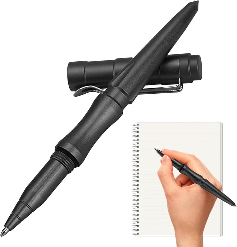 Taktischer Pen für Selbstverteidigung und Notfälle (Schwarz)