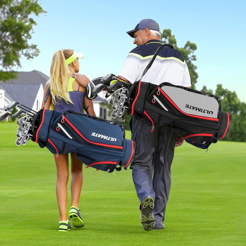 Leichtes Golf Cart Bag mit Regenhaube und 14er Schlagerfach-Einteilung