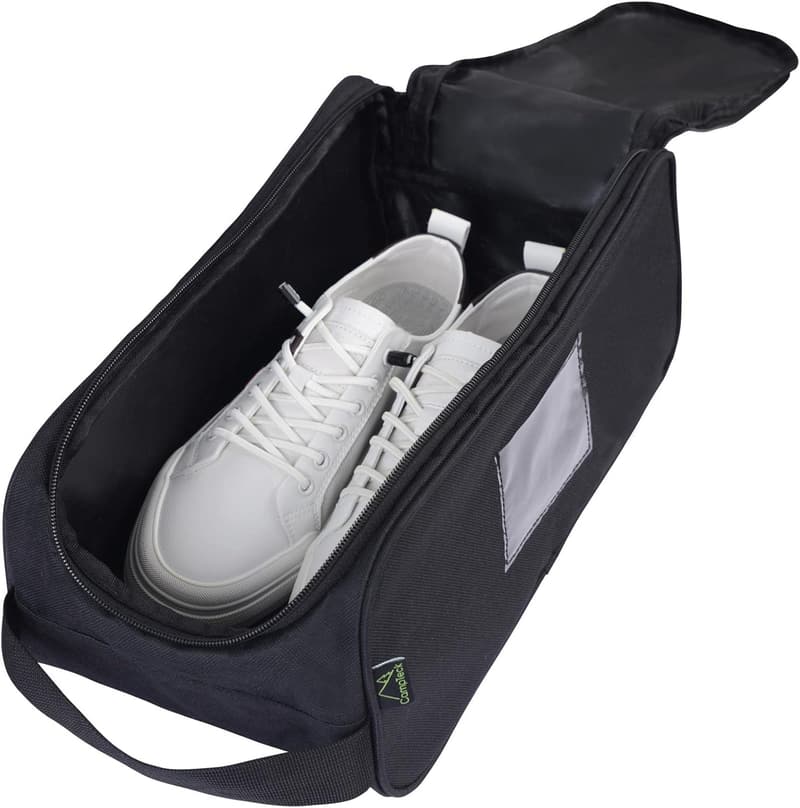 CampTeck Schuhbeutel aus Polyester für Sport und Freizeit - Schwarz
