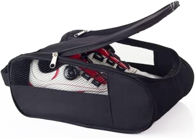 Golfschuhtasche für Herren und Damen mit Belüftung, schwarz