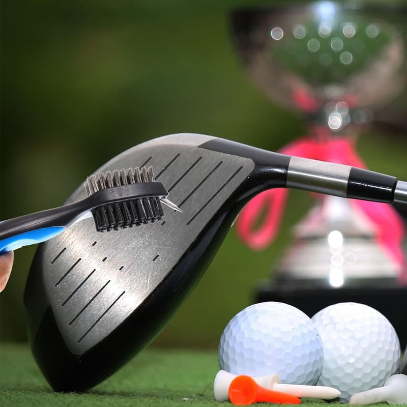 Golf Reinigungsbürste mit Karabinerhaken für Golfschläger