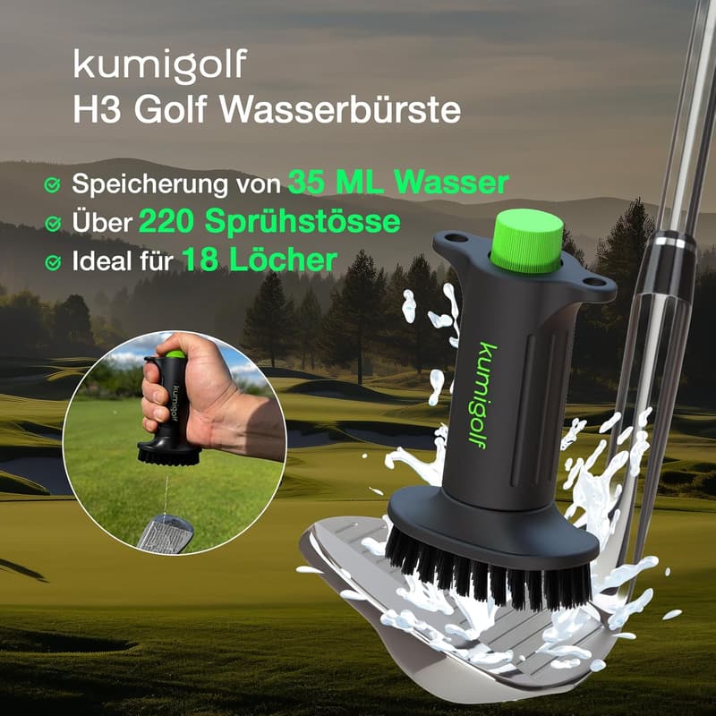 Hochwertige Golf Wasserbürste mit Wassertank und Nylonborsten