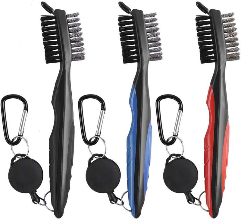 Golf Reinigungsbürsten-Set aus Nylon und Edelstahl für Golfer