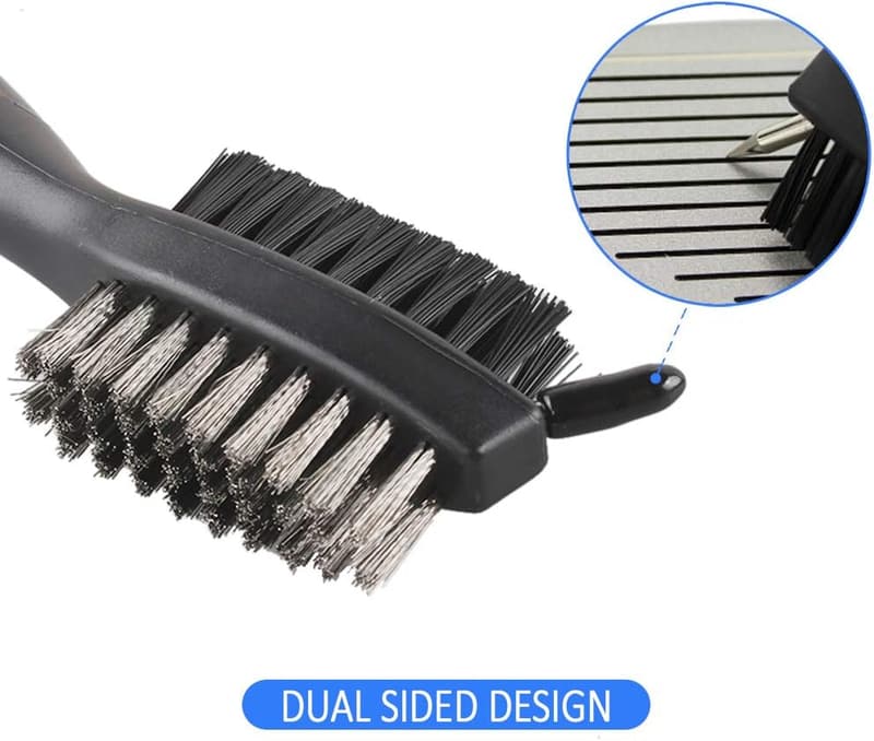 Golf Reinigungsbürsten-Set aus Nylon und Edelstahl für Golfer