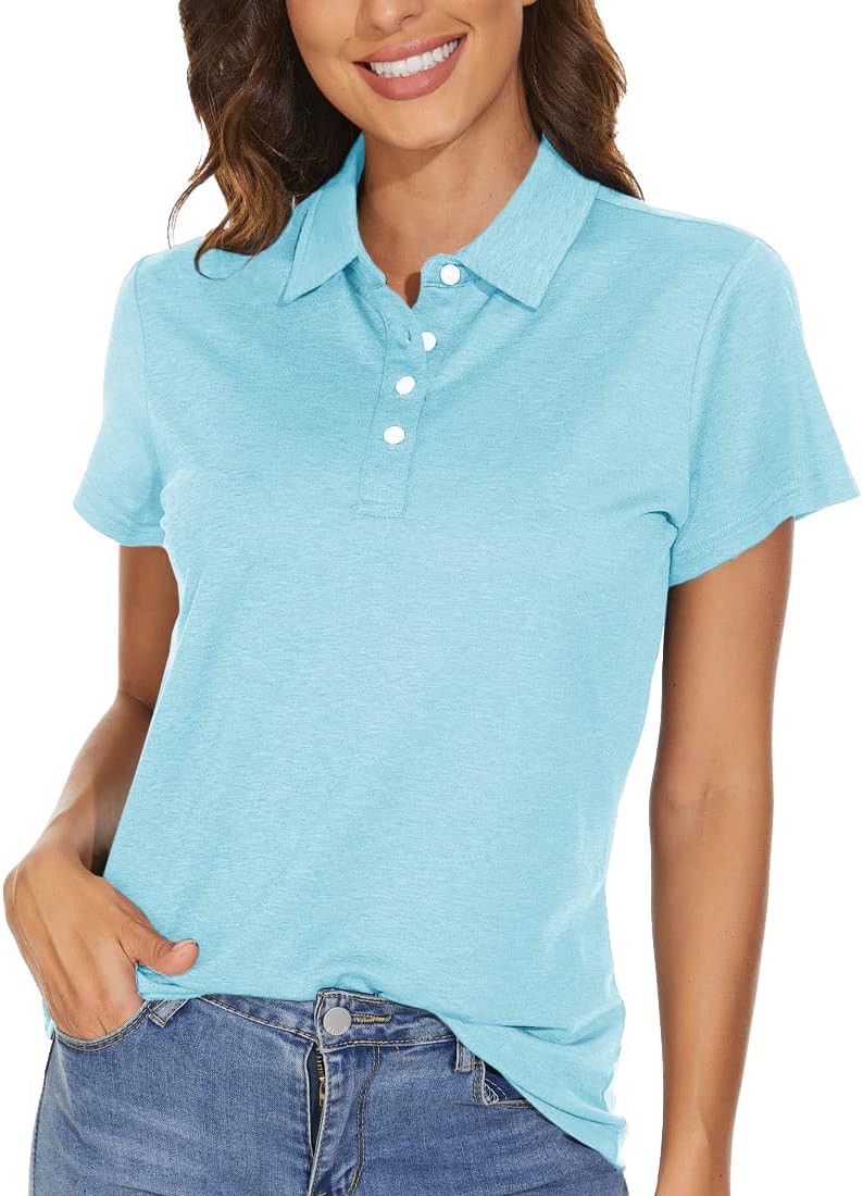 Atmungsaktives Kurzarm-Funktionsshirt für Damen – Golf Polo
