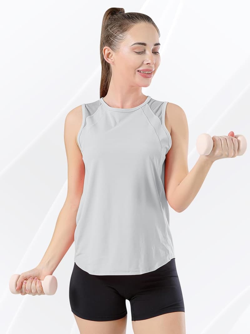 Sporttop für Damen – Netz-Shirt zum Laufen, Yoga & Tennis, schnelltrocknend, ärmellos, offener Rücken