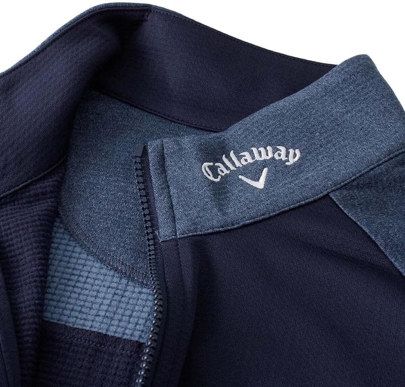 Callaway Golf Midlayer Sweater für Herren - 1/4 Zip, Waffelstoff, zweifarbig