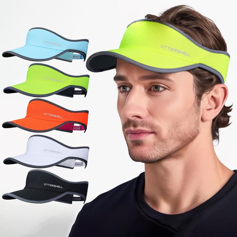 Verstellbare Sport-Sonnenblende aus kühlendem Netzgewebe für aktive Männer