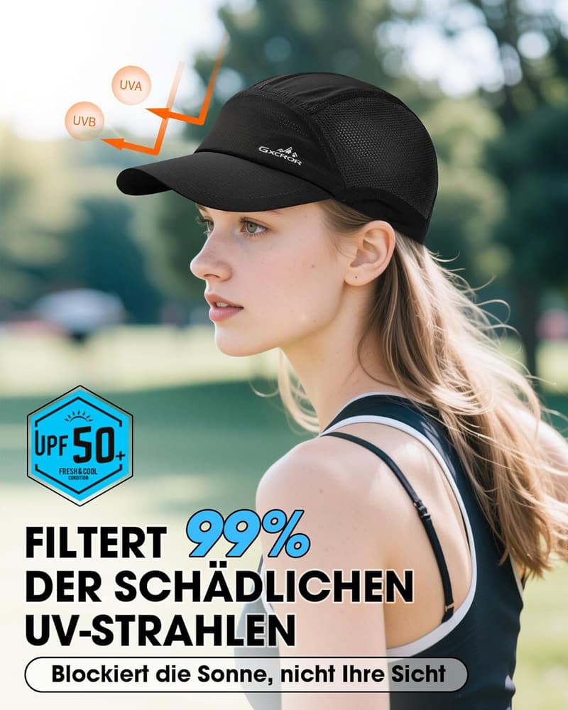 UPF 50+ Performance Baseball-Cap für Damen & Herren – Leicht und schnelltrocknend