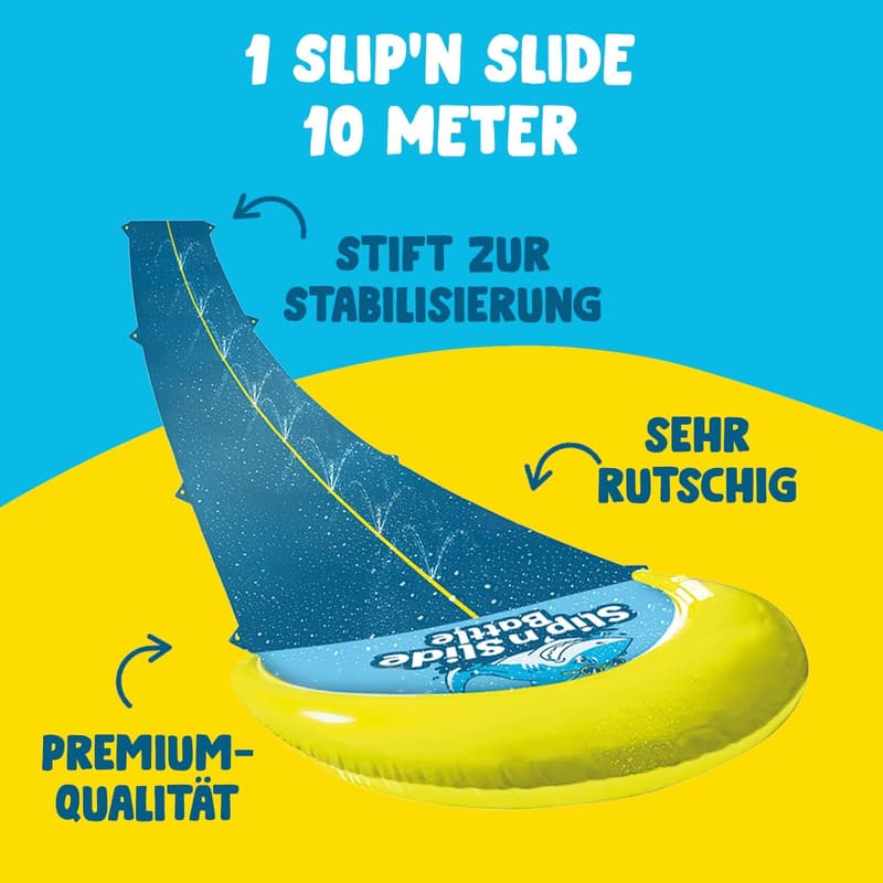 Premium Slip'n Slide Rutschmatte für Wasserspaß im Freien, 10m