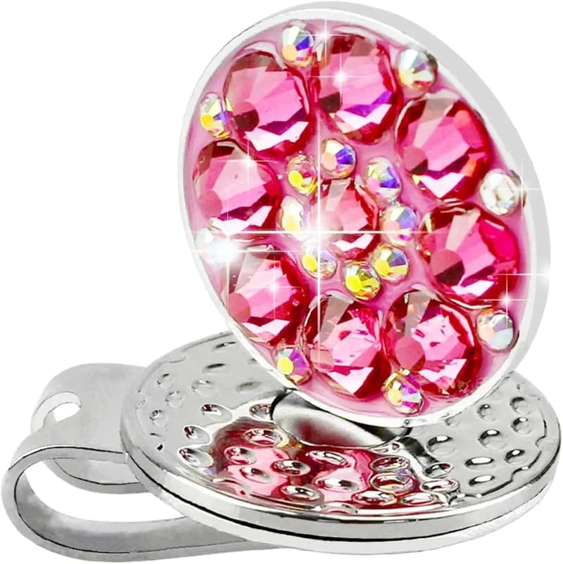 Kristallkappen-Clip-Set mit Ballmarker für Golferinnen