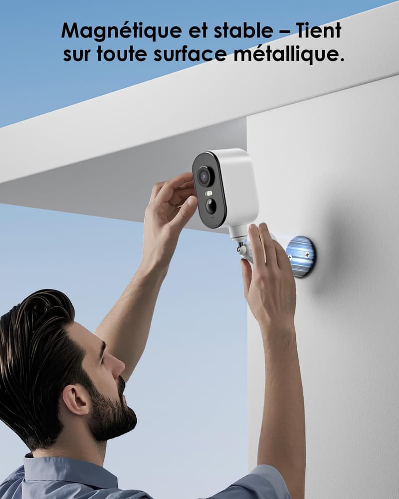 CZEview 2K WLAN Überwachungskamera mit Akku, 300° PTZ, IP65