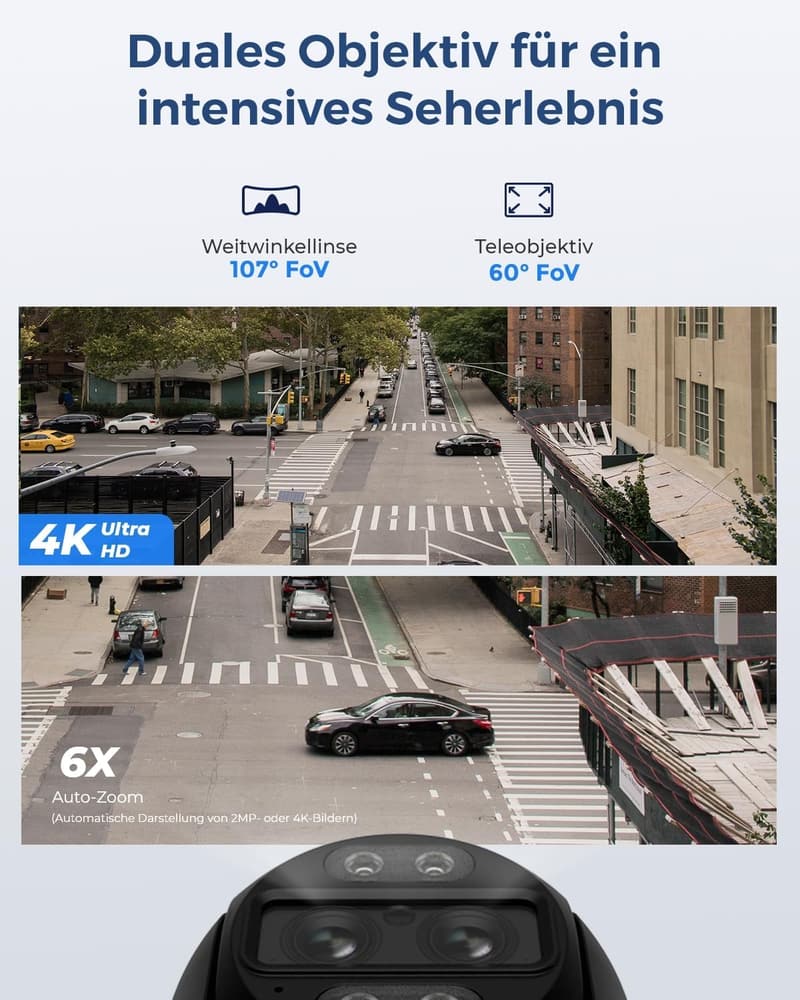 Reolink 4K PTZ Überwachungskamera mit PoE, 6x Zoom und Nachtsicht
