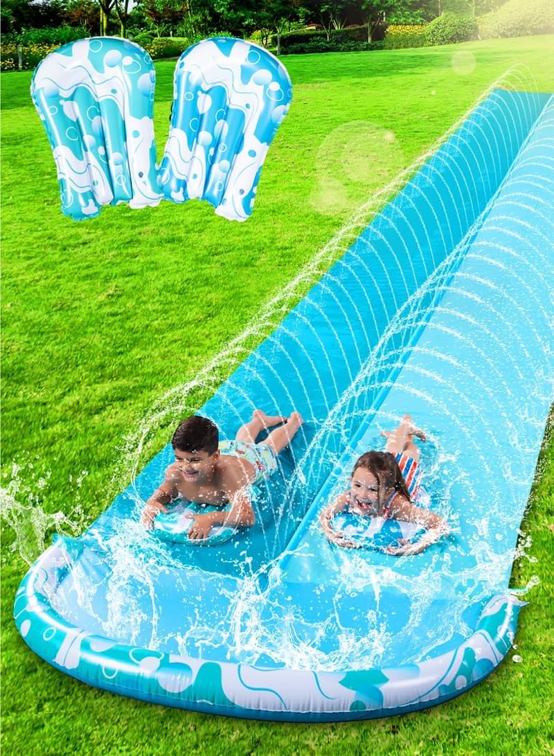 Wasserrutsche mit Sprinkler für Kinder – 22,5ft Garten-Sommer-Spaß