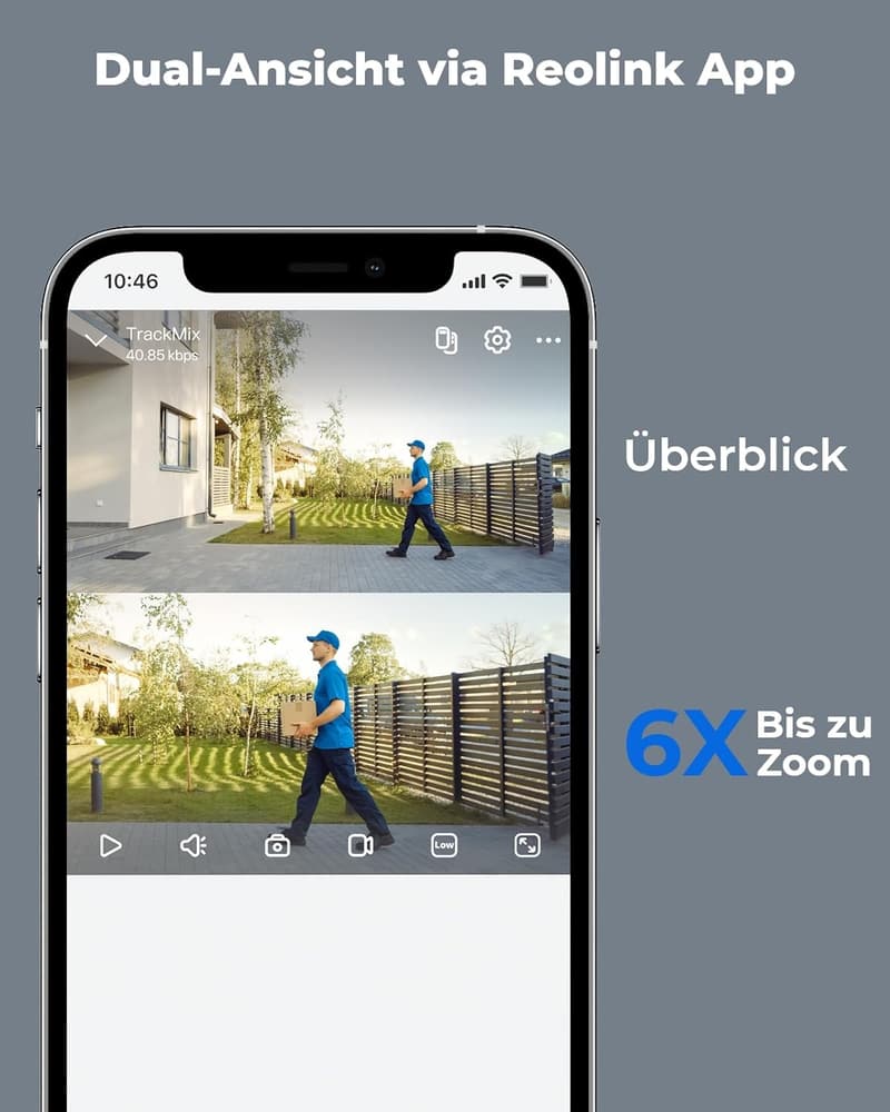 Reolink 4K PTZ Überwachungskamera mit 6X Zoom und Nachtmodus
