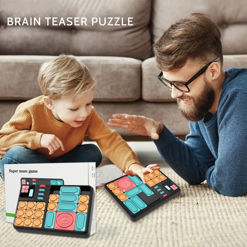 Magnetisches Gleitschieber Puzzle mit 500 Levels für Kinder und Erwachsene