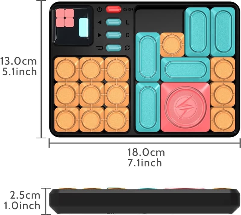 Magnetisches Gleitschieber Puzzle mit 500 Levels für Kinder und Erwachsene