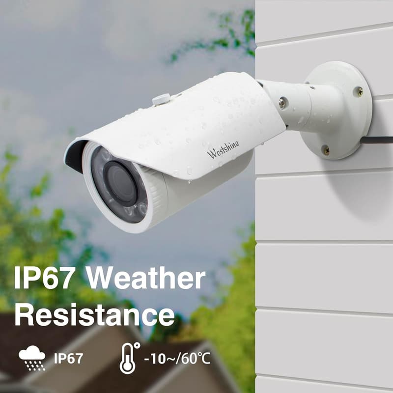 5MP Varifokal Bullet-Kamera mit IR-Nachtsicht für Innen/Außen