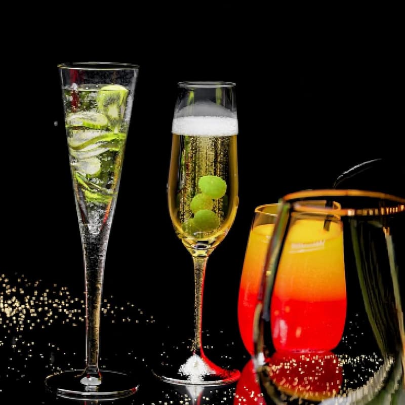Sektgläser Set aus Kristallglas – 6 elegante 195 ml Kelche, spülmaschinenfest