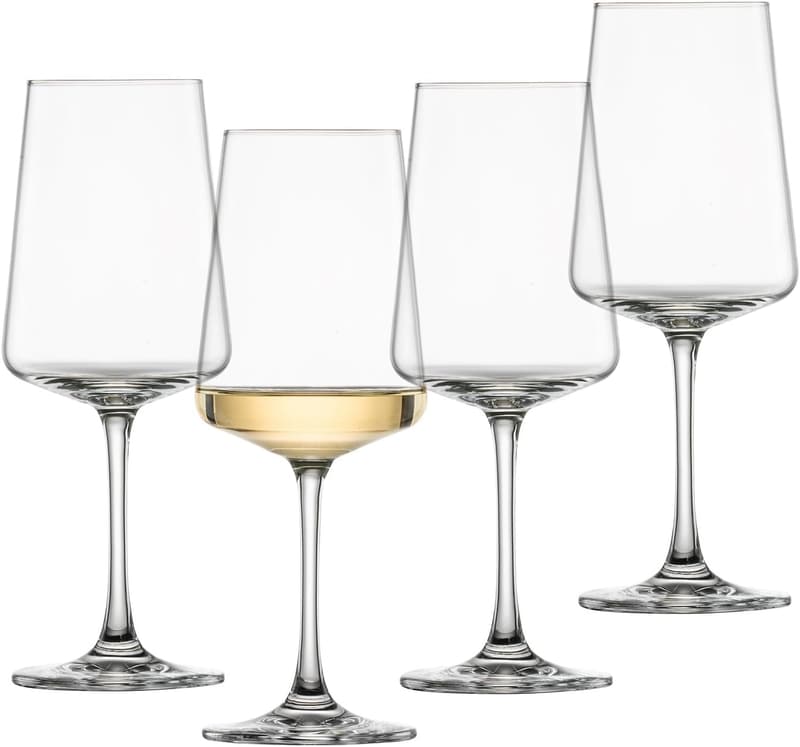 Moderne Weissweingläser aus Tritan-Kristall, 4er-Set, Made in Germany